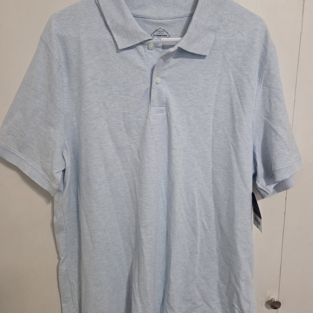 St. John's Bay Light Blue Polo Shirt